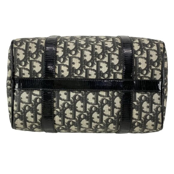 DIOR/ChristianDior Trotteur Black Cream PVC Patent Leather Handbag - Picture 10 of 15